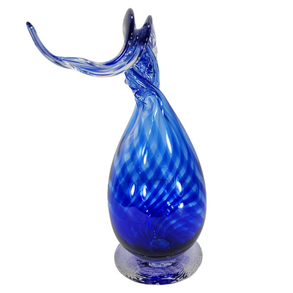 Blown Glass Ram Bighorn Sheep Wild Mountain Goat Ibex Blue 12"‎ Art Figurine VTG - Picture 5 of 16